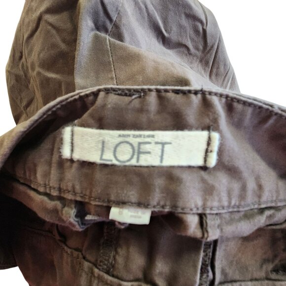 Loft Womens Brown Chino Shorts Size 6 - Picture 3 of 3
